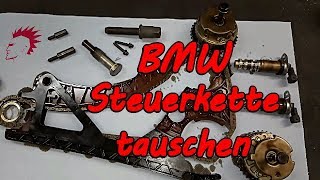 BMW E9091 318 SteuerketteNockenwellenversteller wechselntauschen Motor N43 Kontrollleuchte brennt [upl. by Mano715]