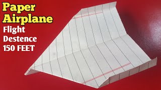 Como Hacer un Avión de Papel que VUELA MUCHO y LEJOS Paper Airplane [upl. by Eisseb633]