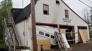 Charging batteries cause fire at Stacyville Fire Department [upl. by Isahella]