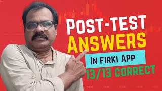 FIRKI MATHEMATICS TPD COURSE POST TEST ANSWERS  CORRECT ANSWERS  1313 MARKS [upl. by Nitsrek583]