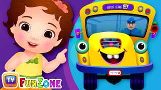 Wheels on the Bus Go Round and Round Rhyme – ChuChu TV Funzone Popular Nursery Rhymes [upl. by Marsha]