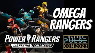 REVIEW Power Rangers Lightning Collection Omega Ranger 4 Pack Hasbro Pulse Con 2023 Exclusive [upl. by Attenaz4]