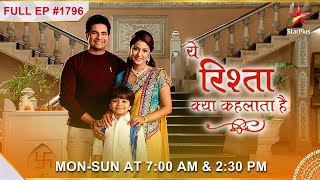 Akshara ke saamne aayi Naksh ki असलियत  Full Episode1796  Yeh Rishta Kya Kehlata Hai [upl. by Eninotna]