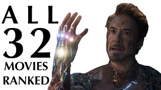 Every MCU Movie Ranked Worst To Best [upl. by Mcguire]