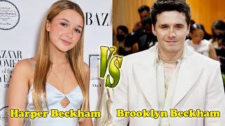 Harper Beckham VS Brooklyn Beckham Transformation ⭐ From Baby To Now [upl. by Ikik]