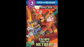 Kids Book Read Aloud Minecraft Escape from the Nether [upl. by Annhej]