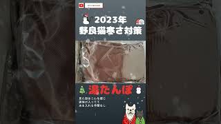 2023野良猫寒さ対策【充電式湯たんぽ】 cat 野良猫 ねこ地域猫 保護猫 さくら猫 [upl. by Kahcztiy]