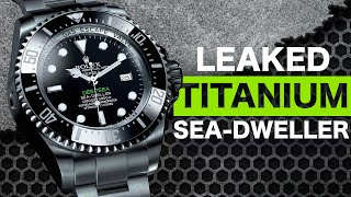 Rolex SeaDweller quotChallengerquot Titanium Leaked 2022 Release [upl. by Vallie332]