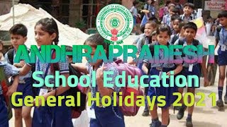 AP Govt General public Holidays 2021 [upl. by Ahtnamys207]