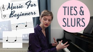 Answering Beginner Music Questions  What’s the difference between ties and slurs [upl. by Nysa]