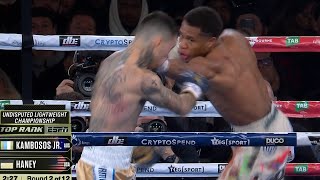 Every Jab Devin Haney Landed On George Kambosos Jr In The 1st Fight  Rematch Oct 15 ESPN [upl. by Hultgren]