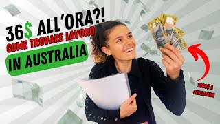 Come cercare lavoro in Australia  quanto guadagno e info [upl. by Woodcock]