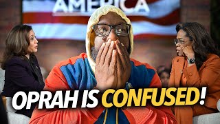 quotThis Is a Disasterquot Oprah Sighs On a Live Mic During Kamala Harris Speech In Michigan Hilarious [upl. by Ainadi]