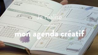 DIY créatif  Customiser un agenda créatif [upl. by Arodoeht]