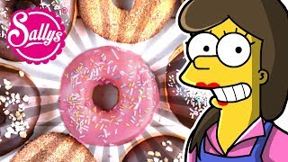 The Simpsons Donuts  Doughnuts  Grundrezept  Sallys Welt [upl. by Euqinay932]