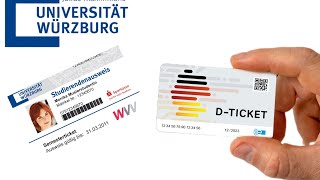 How to buy a Deutschland ticket using your Semesterticket  Würzburg University  Wuerzburg Germany [upl. by Merna]