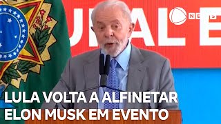 Lula volta a alfinetar Elon Musk durante evento [upl. by Papst]