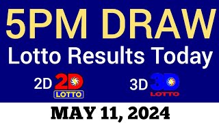 Lotto Result Today 5pm Draw May 11 2024 Swertres Ez2 PCSO Live Result [upl. by Barbaresi]