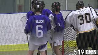 Junior C Lacrosse Preseason  Wilmot Wild vs Brantford Warriors [upl. by Abibah]