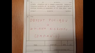 DEFEKT POCIĄGU  ZMIANA KIERUNKU JAZDY zadanie [upl. by Gilboa891]