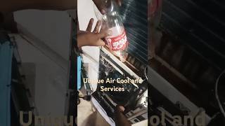 How to deeply clean a standing air conditioner With cokacolla Botl [upl. by Elleral]