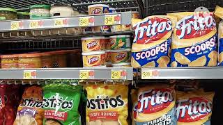 Name Brand Chips And Dips Snacks At Walmart 🧀 Fritos Tostitos Ruffles Cheetos Doritos Cape Cod [upl. by Jeniece]