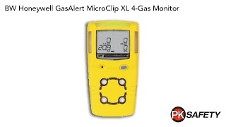 Confined Space 4 Gas Monitor BW GasAlert MicroClip XL [upl. by Ajnotal569]