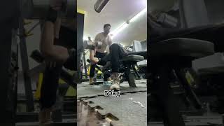 50kg dumbbell press💀☠️ gym gymmotivation اكسبلور fyp chestworkout benchpress [upl. by Hunley600]