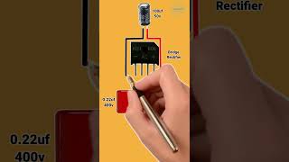 220v AC to 12vDC Without transformer  Showrob Electronics Project [upl. by Kenn]