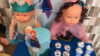 Aniversário do Frozen de 6 anos das babys gêmeas Sara e Livia Milli Produções [upl. by Nwaf]