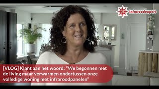 Klant infraroodexpert “Begonnen met de living en verwarmen nu volledige woning met infraroodpanelen” [upl. by Ilrebmyk446]