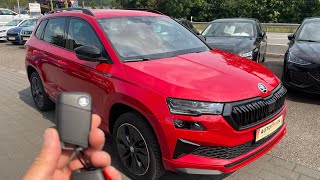 New Skoda Karoq Sportline 2023 DSG 150ps interiorexterior review [upl. by Selbbep]