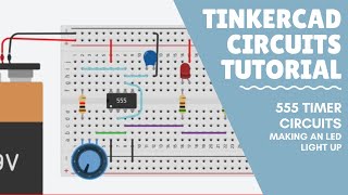 Tinkercad Circuits Tutorial  Using a 555 timer to make police lights [upl. by Naols]