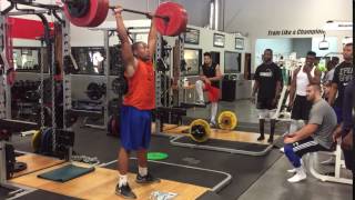 275 Push Press NFL Training [upl. by Akehsat662]