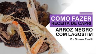 COMO FAZER ARROZ NEGRO COM LAGOSTIM [upl. by Micky]