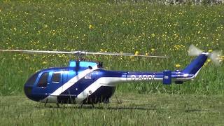 Eurocopter BO105 RC Electric Model Helikopter ALK 2018 [upl. by Errecart]