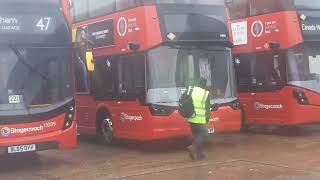 SLN Wright GB Vision Electroliner 82060e LV24EVK On Route 47 at Catford Garage [upl. by Cathlene441]