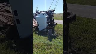 Century 1150R amp 7035 vs lumber truck rollover [upl. by Sylram]