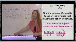 Finding Holes Discontinuities Asymptotes [upl. by Icat]