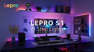 Lepro S1 AI Smart LED Strip Lights  MagicColor Light Strips with IC Insert AI Generated Lighting [upl. by Neehsar]