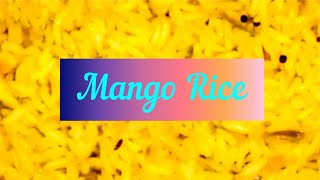 How To Make Mango Rice  How To Make Mavinakayi Chitranna [upl. by Hallam]