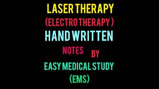 Laser Therapy electrotherapy physiotherapy bpt medicalstudent bscphysiothearpy shortsviral [upl. by Nanette]