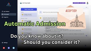 Automatic College Admission  What do you know about it [upl. by Hervey]