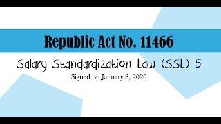 First Tranche of Salary Standardization Law of 2019 [upl. by Glasgo]