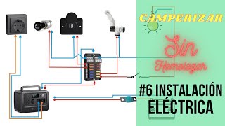 🚐 CAMPERIZAR SIN HOMOLOGAR  06 Instalación Eléctrica [upl. by Retsehc]