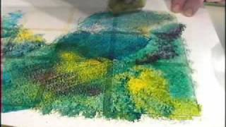 Glass Painting Sponging and Stippling [upl. by Hahsi590]