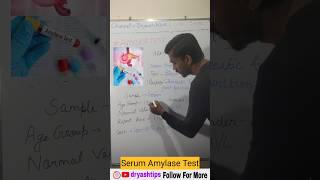 Serum Amylase Test dryashtips education [upl. by Hali109]