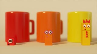 Number Blocks in Cups 1 to 10  Learn to Count Songs [upl. by Nirrep795]