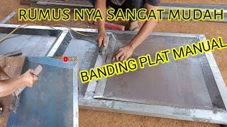 CARA BANDING PLAT MANUAL DENGAN MUDAH PEMULA PASTI BISA [upl. by Baron]