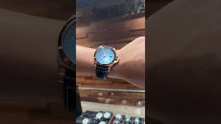 Panerai Luminor Marina Rose Gold Blue Dial Mens Watch PAM01112 Wrist Roll  SwissWatchExpo [upl. by Castro912]